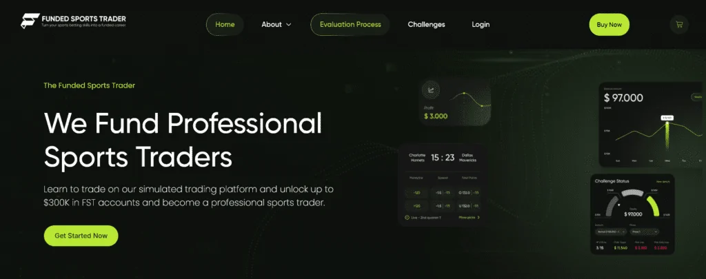 Funded Sports Trader Review 2025: Get Paid to Bet Up to $300K 1 funded sports trader homepage
