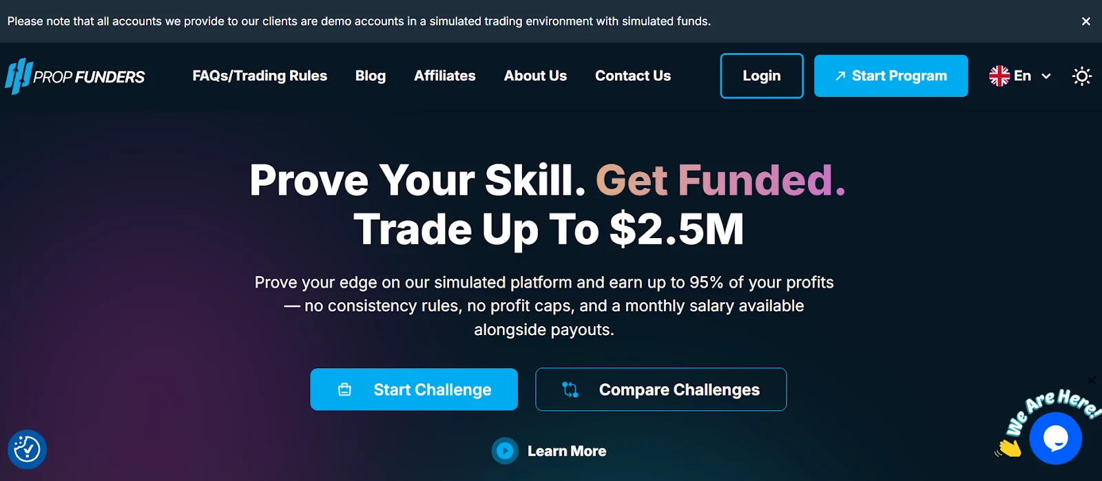 Prop Funders Review 2025: Instant Funding, 95% Profit Split, and 4-Hour Payouts 2 prop funders review